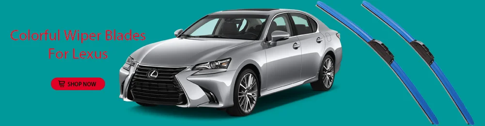 LNJING Farbige Wischerblätter für Lexus IS IS200T IS220D IS250 IS300 IS300H IS350 IS500 ISF 1999-Jetzt – Detail 2