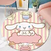 80-160cm Anime Sanrio Cinnamoroll Round Carpet Bedside Blanket Bedroom Doormat Non-slip Floor Mat Home Living Room Decor Rug 3