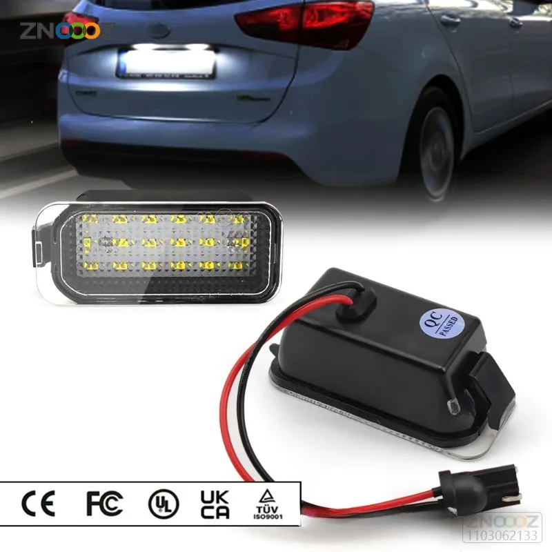 2PCS 6LED License Plate Lights Bulb Lamp Plastic Accessories For Car Truck SUV E - Foto 4