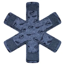 Set of 3 Heat-Resistant Felt Pan Protectors - L (Print 3pcs)