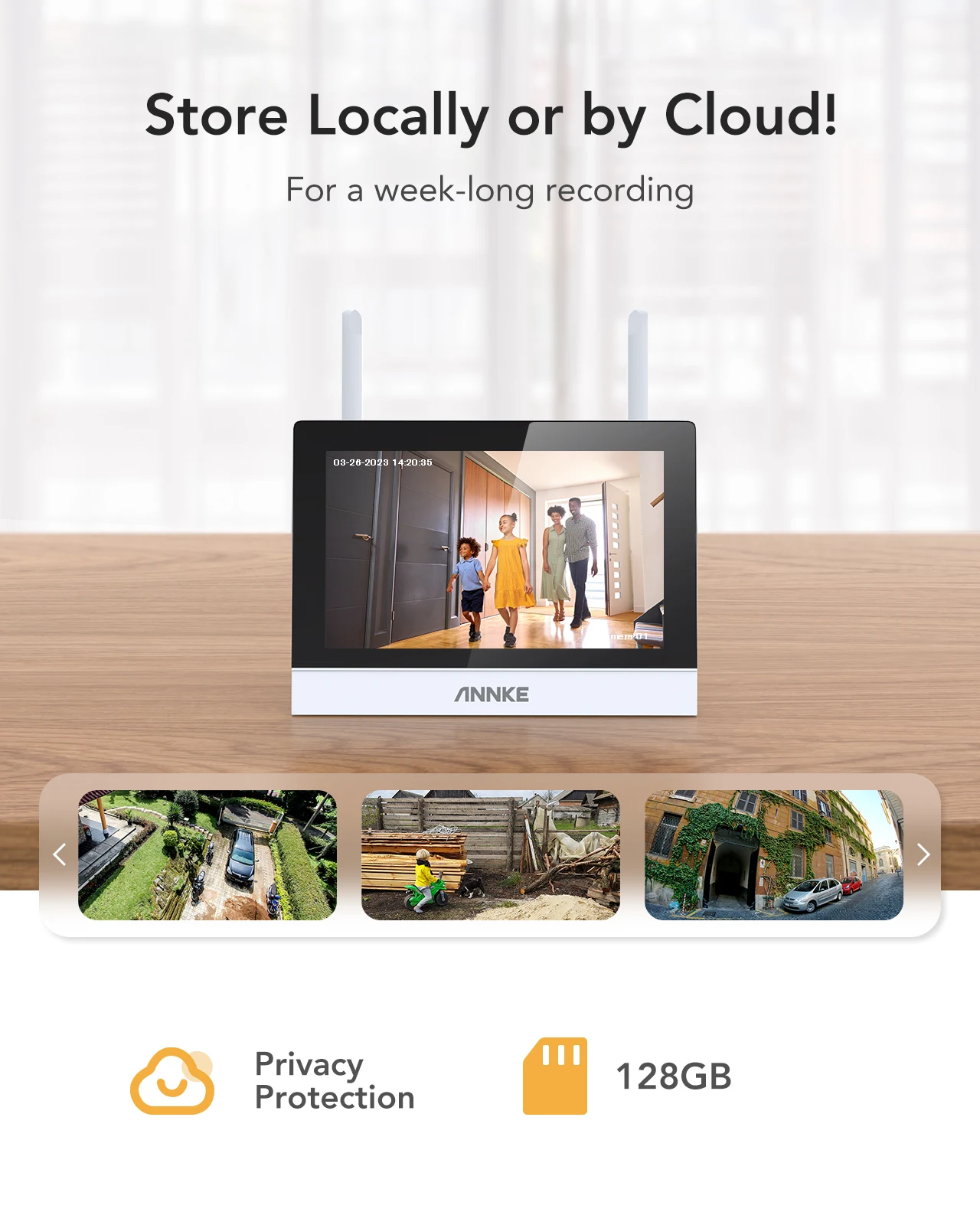 Wireless NVR camera system features