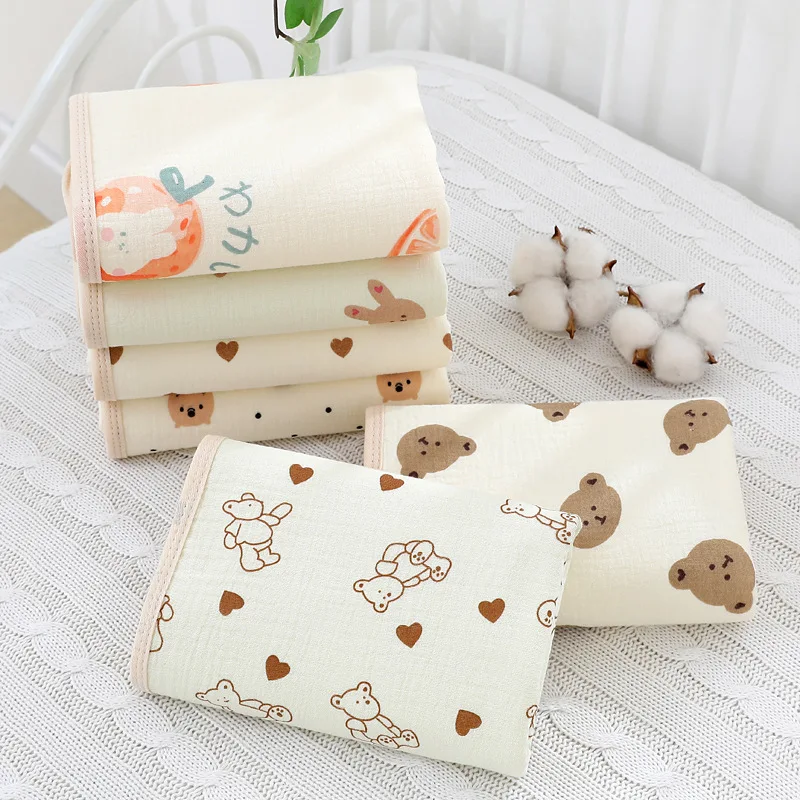 Baby Diaper Pad Pure Cotton Children Washable Waterproof Breathable Mattress Cartoon Animal Multi-functional Stroller Warm Mat