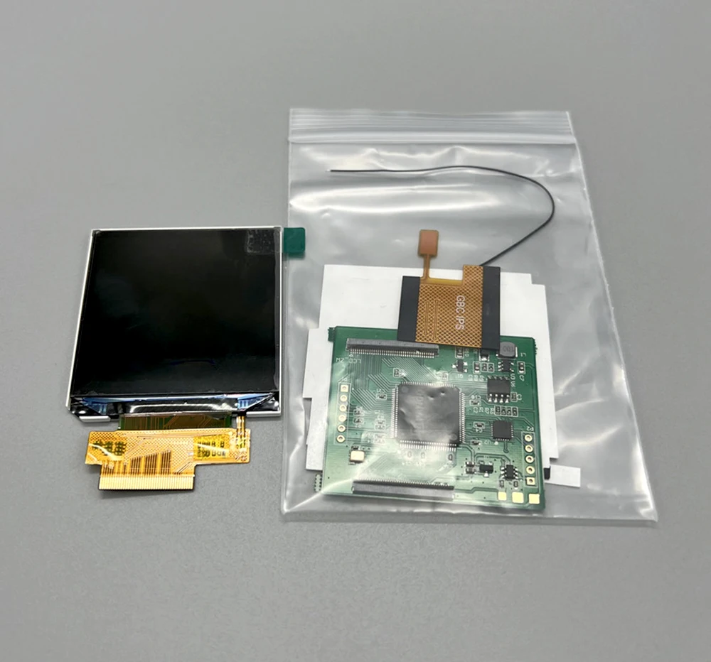 Kit de Painel Lcd para Gameboy Color Alto Brilho Tela de Retroiluminação Gbc V5.0 Gbc 2.45 Ips Conjunto - Image 3