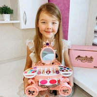 Simulation Cosmetics Set Girl Makeup Toys Baby Pretend Play Nail Polish Lipstick Accessories Doll For Children Toys 3 Years Gift 4