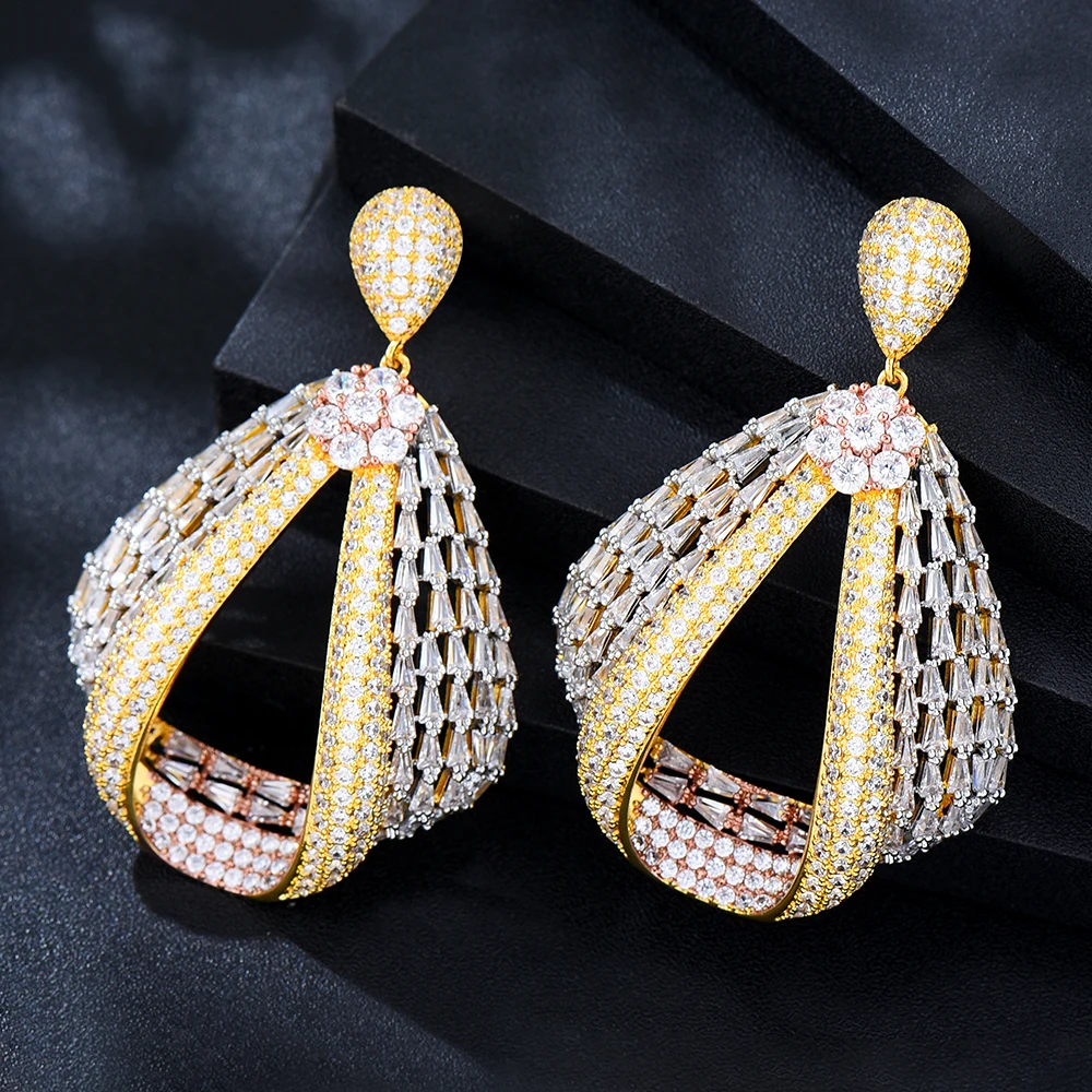 

Missvikki Gorgeous Luxury Original Big Pendant Earrings For Women Wedding Party Earrings Jewelry High Quality New Accessories