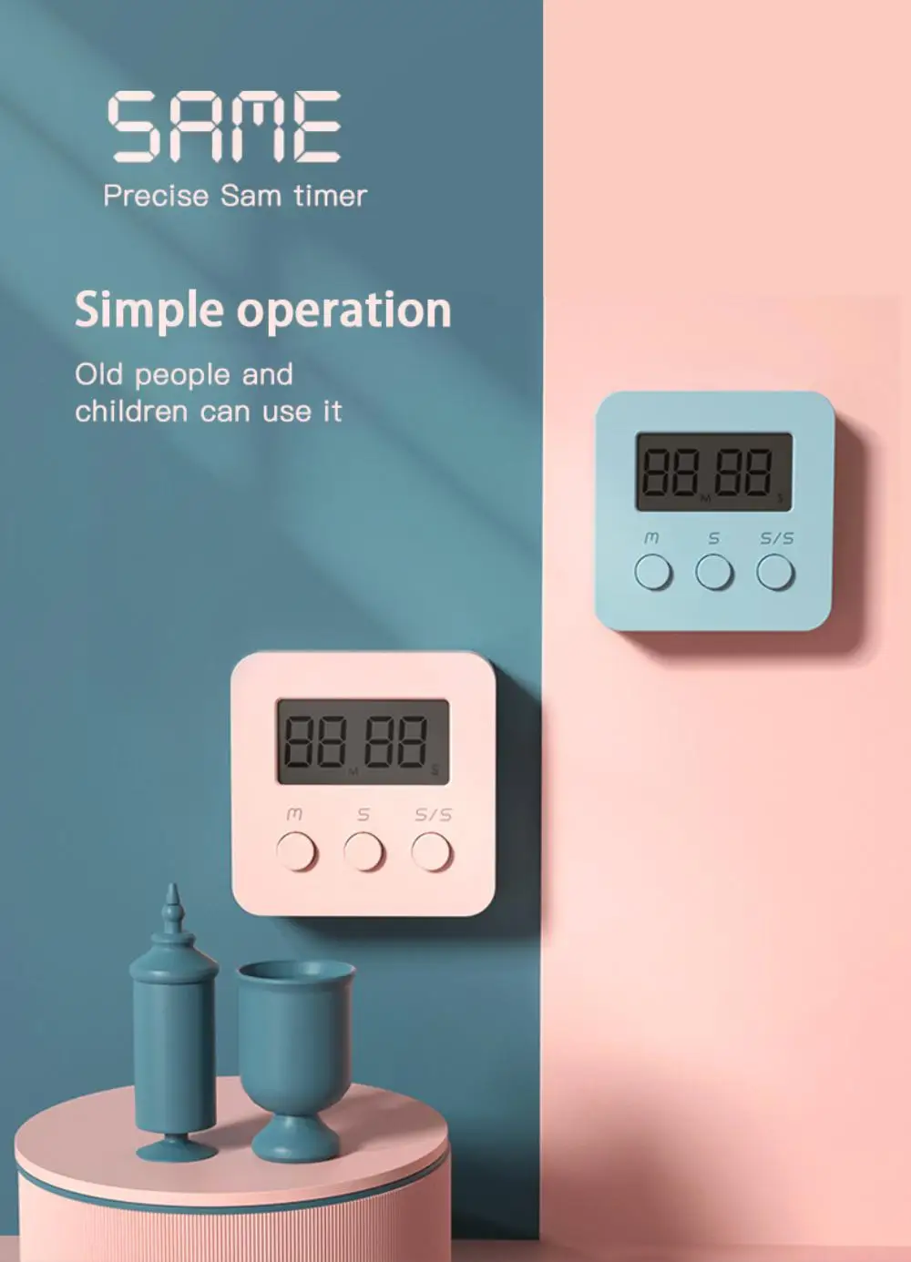 1PC Super Thin LCD Digital Screen Kitchen Timer Durable Minuteur Cuisine Cooking Timer Count Up Countdown Magnet Alarm