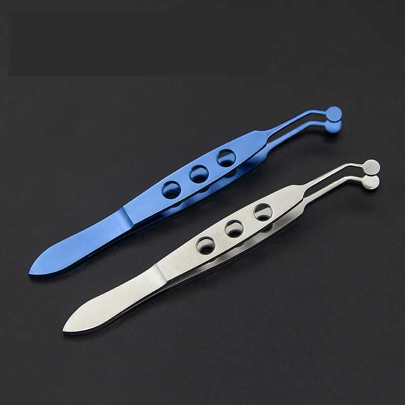 

1pcs Stainless Steel/titanium Meibomian Massage Tweezer Clamp Gland Flap Eyelid Forceps Clip Ophthalmic Eye Tool 6Types Optional