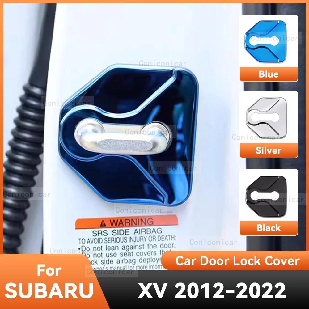 

Аксессуары для SUBARU XV 2012-2022 2021, Автомобильный Дверной замок, защитная крышка, эмблемы, искусственная защита для украшения из нержавеющей стали