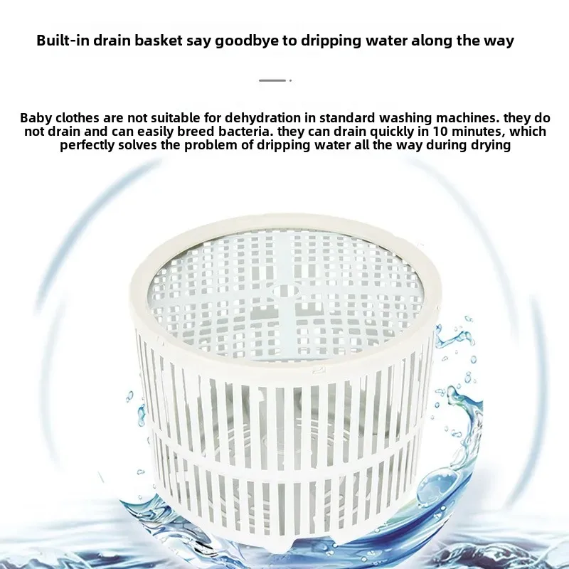 Portable Mini Foldable Washing Machine for Babies And Mothers Underwear Socks Integrated Washing And Drying Home Bathroom Kit