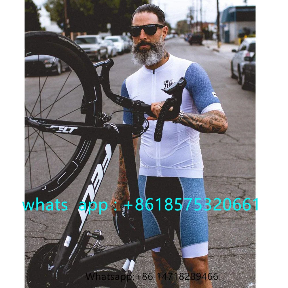 

Love The Pain Summer Bicycle Suit Men Cycling Jersey 9D Bib Set Customize Ropa Ciclismo Bicycle Wear Clothing Maillot Culotte