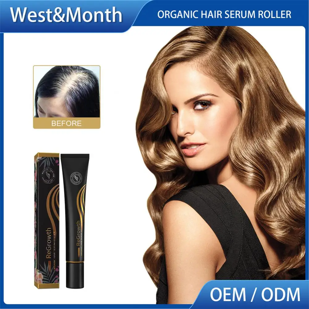 Description Picture 2 of item1/2PCS Roller Ball Regrowth Hair Serum Massage Scalp Anti-Fall Hair Liquid Improve Hair Strength Biotin Hair Growth Serum