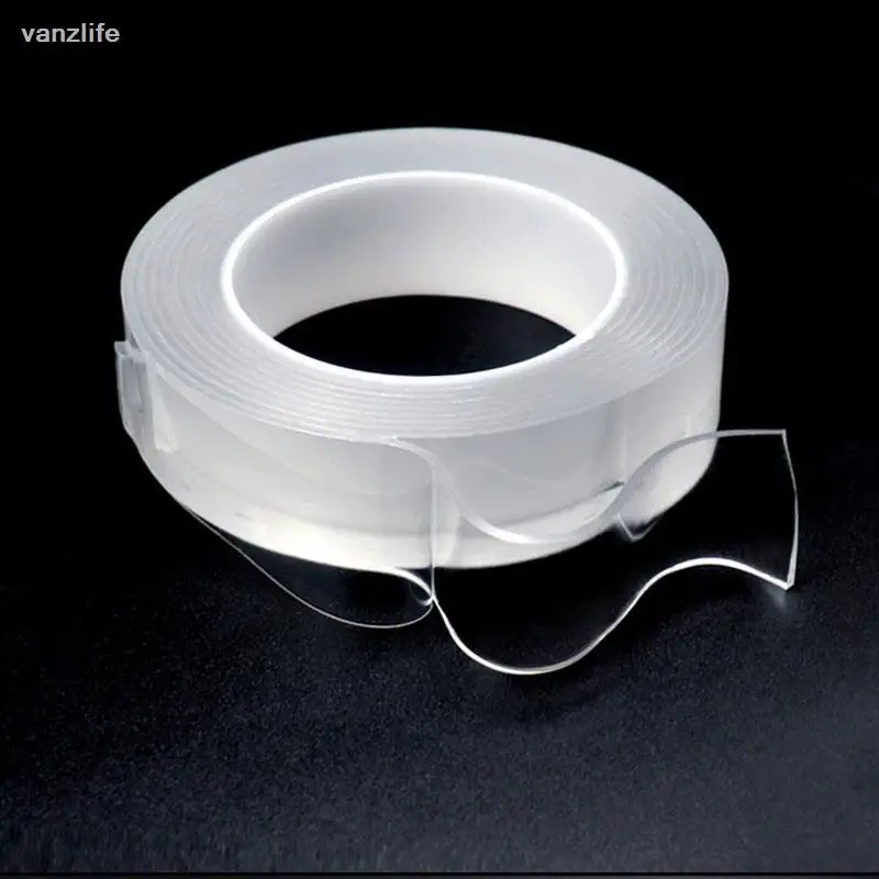 nano traceless double-sides adhesive tape stickers strong thin transparent waterproof automotive film wall fixed stickers