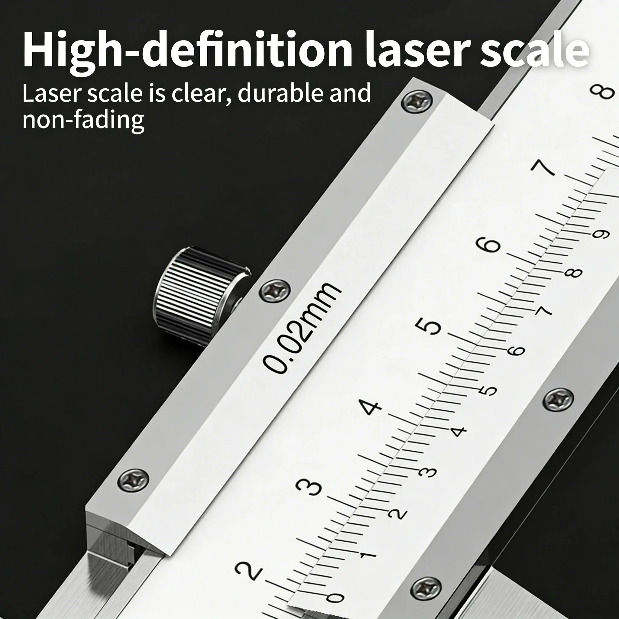 산업용 등급 스테인리스 스틸 버니어 캘리퍼스 - 0-150/200mm 가정 및 작업장용 고정밀 측정 도구