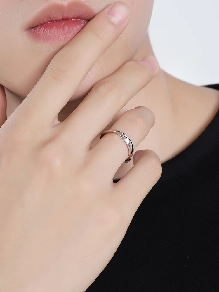 Mobius Ring Couple Ring Female Male Sterling Silver Ring Minority Design Element Ring Valentine's Day Gift for Girlfriend