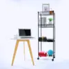 Regiller 4-Tier Metal Wire Storage Shelving Rack With Baskets, Adjustable Corner Shelf Organizer For Laundry Bathroom Kitchen 3