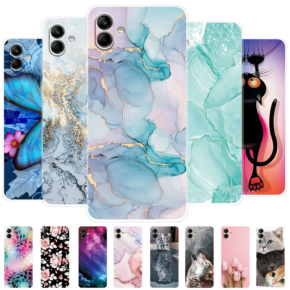 Per Samsung A04 Custodia Galaxy A04S Fundas Cover Custodia Protettiva In Silicone Morbido Per Samsung Galaxy A 04 A04 S A04 Coque Bumper