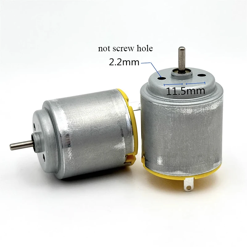 마이크로 260 모터 RP260-CN 속도 카본 브러시 전기 DC 3.7V 5V 6V 7.4V 모델과 호환 가능, 무선 조종 자동차 및 보트용