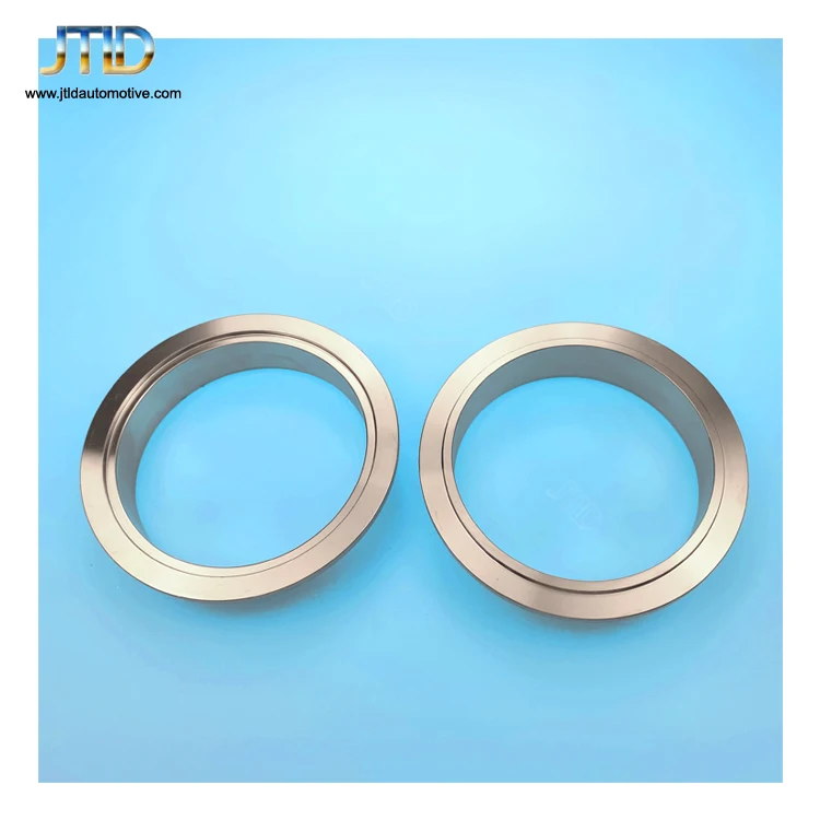 1.75" Non-Quick Release Stainless Steel V-Band Assembly Clamps with Flange Coupling 1.75 Inch Exhaust Pipe Clamp Kits