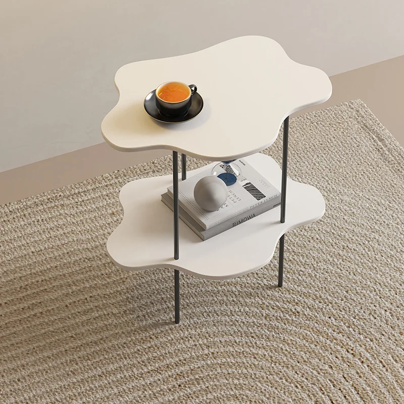 

Nordic Cloud Small Coffee Table Ins Sofa Side Table Special-shaped Creative Corner Table Living Room Home Light Luxury
