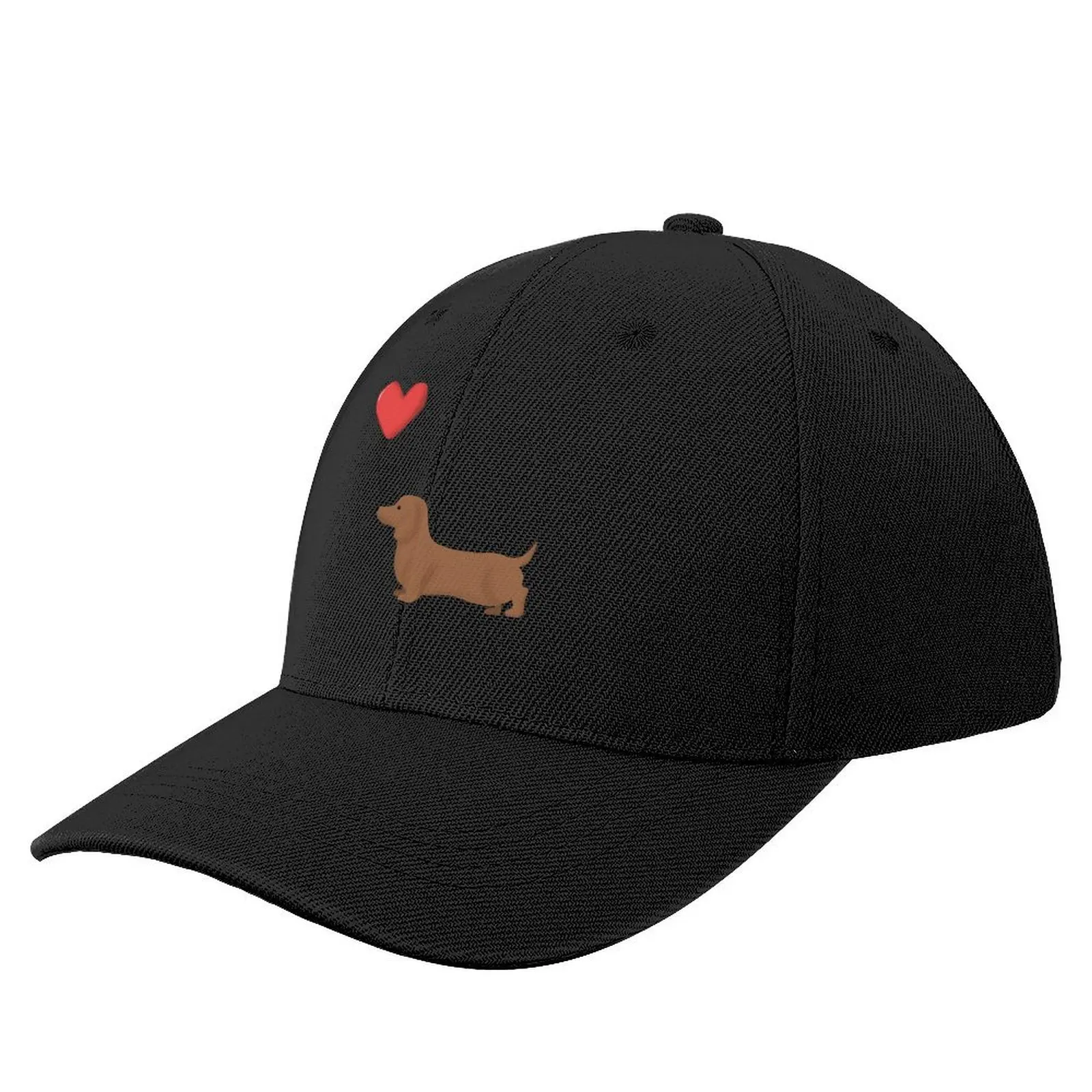 

Sausage Dog Holding a balloon Baseball Cap Hood Custom Cap Fluffy Hat Women's Golf Clothing Men's