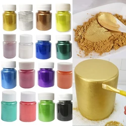 15g/bottle Edible Gold Silver Powder Dyeing Powder Glitter Mousse Cake Macaron Chocolate Baking Color Powder Decoration Supplies