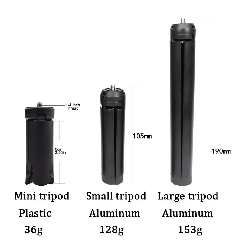 Compact Universal Mini Tripod for Handheld Gimbal Stabilizers and Cameras