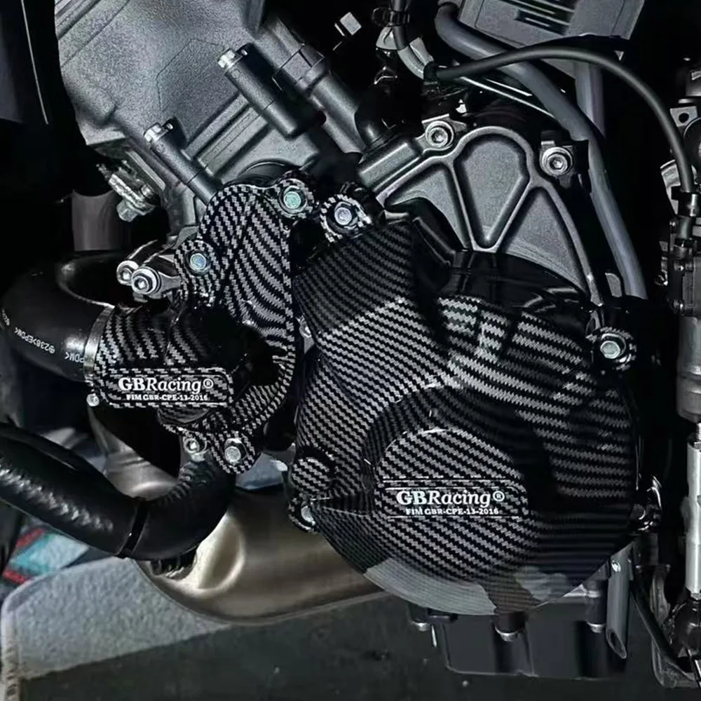 Motorcycle Engine Cover Carbon Fiber Printing Protection For YAMAHA MT-09 SP FZ-09 TRACER GT & SCRAMBLER 21-25 & AMT motorcycle engine cover,engine cover protector,engine guard