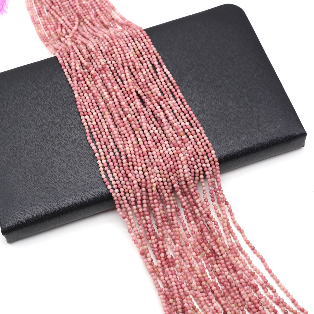 5 Strings Wholesale Natural Rhodochrosite Loose Spacing Beaded Jewelry Making DIY Necklaces Bracelet Earrings Accessories Gift