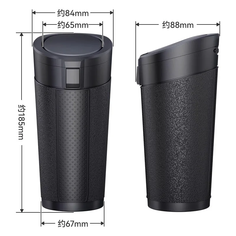 Car Trash Can Soft No noise Mini Auto Dust Organizer Interior Rubbish Bag Garbage Container Storage Box Bucket