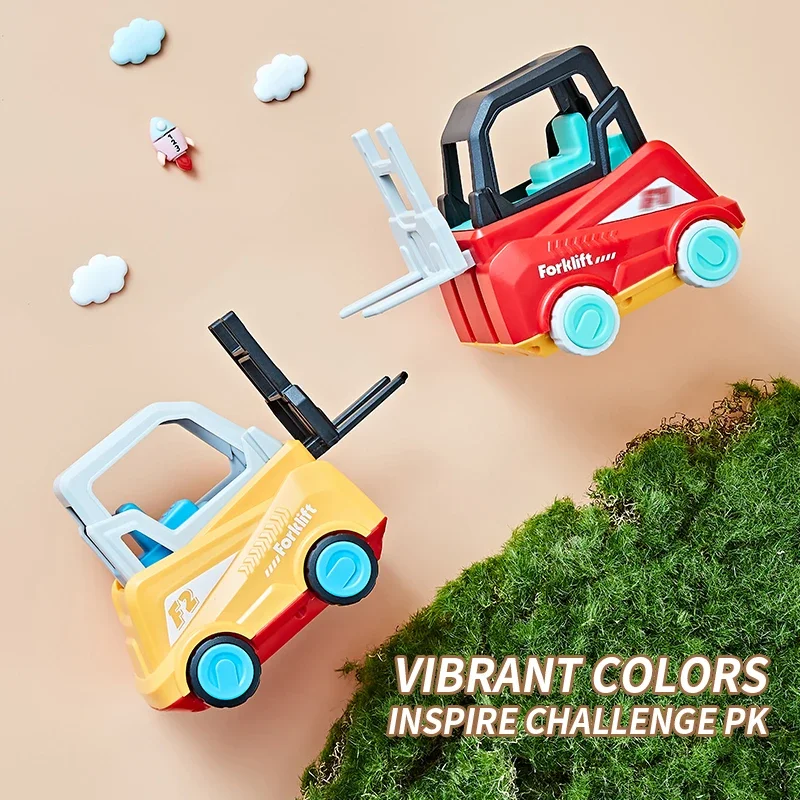 Crazy Forklift Training Ability To Respond Color Stacking Interactive Board Game Press Matching Early Educational Parent-Child