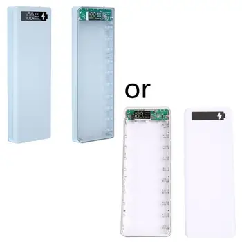 Casella alimentazione 31BA fai -da -te Banca 10x18650 Caricatore batteria esterno per custodia per USB Plasti