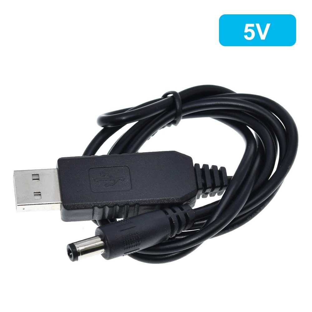 TZT-Cable adaptador de alimentación Usb, módulo de aumento, convertidor Usb, enchufe de 2,1x5,5mm, 5v a CC 9v / 12v