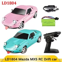 LDRC LD1804 1/18 Mazda MX5 RC Drift Car | 2.4GHz ESP Gyro | LED Lights Full Proportional Control | Kids Racing Toy Gift 2025