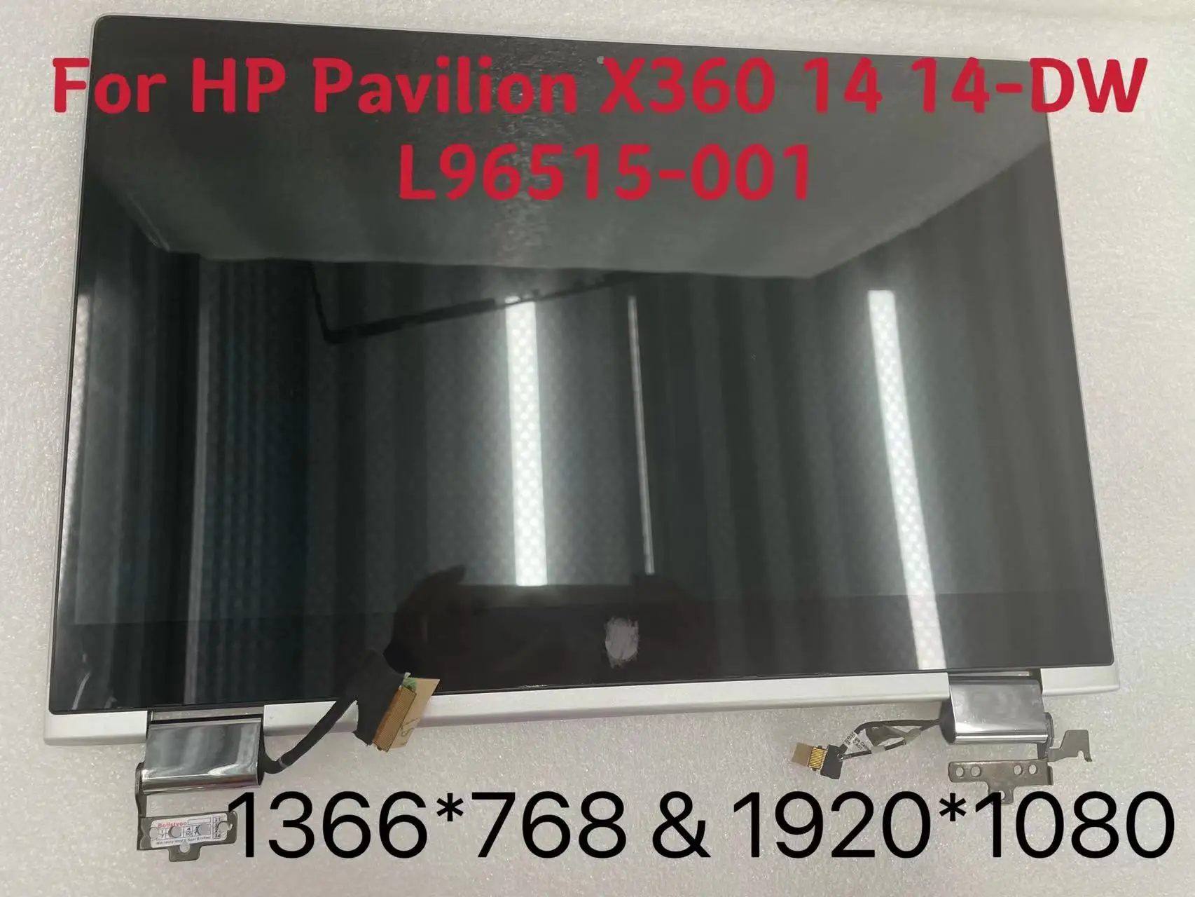 

For HP Pavilion x360 14m-dw 14-dw 14-dw1000nf LCD Touch Screen Digitizer Replacement Assembly With Hings L96515-001 L96517-001