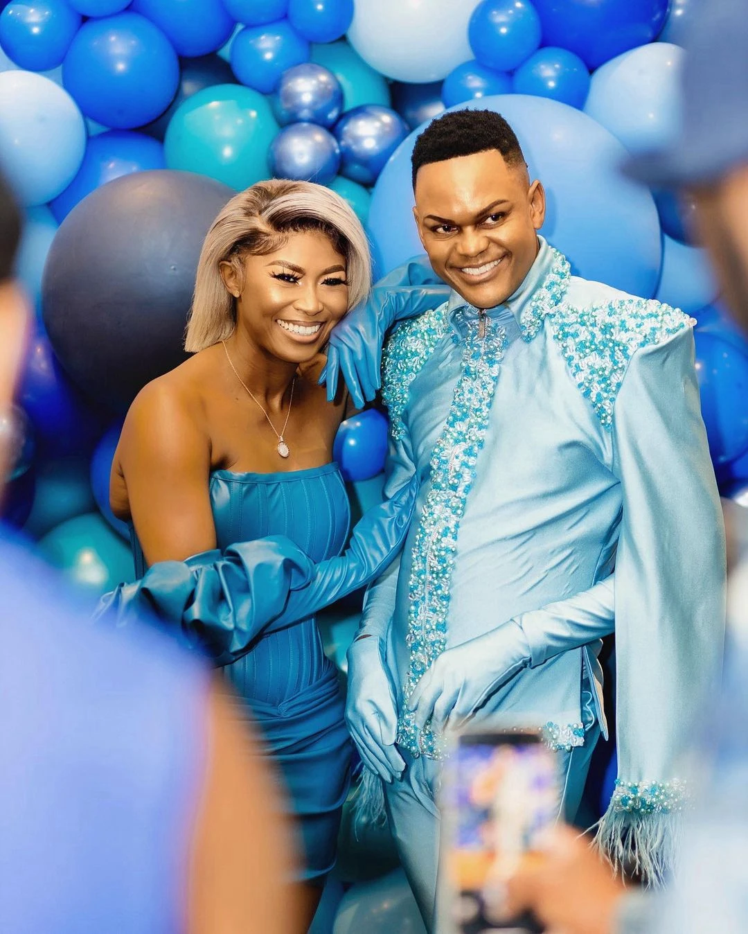 Lovely Blue Strpless Short Mermaid Evening Dress with Runched Arabic for Woman Leather Mini Wedding Party Prom Gown Customized