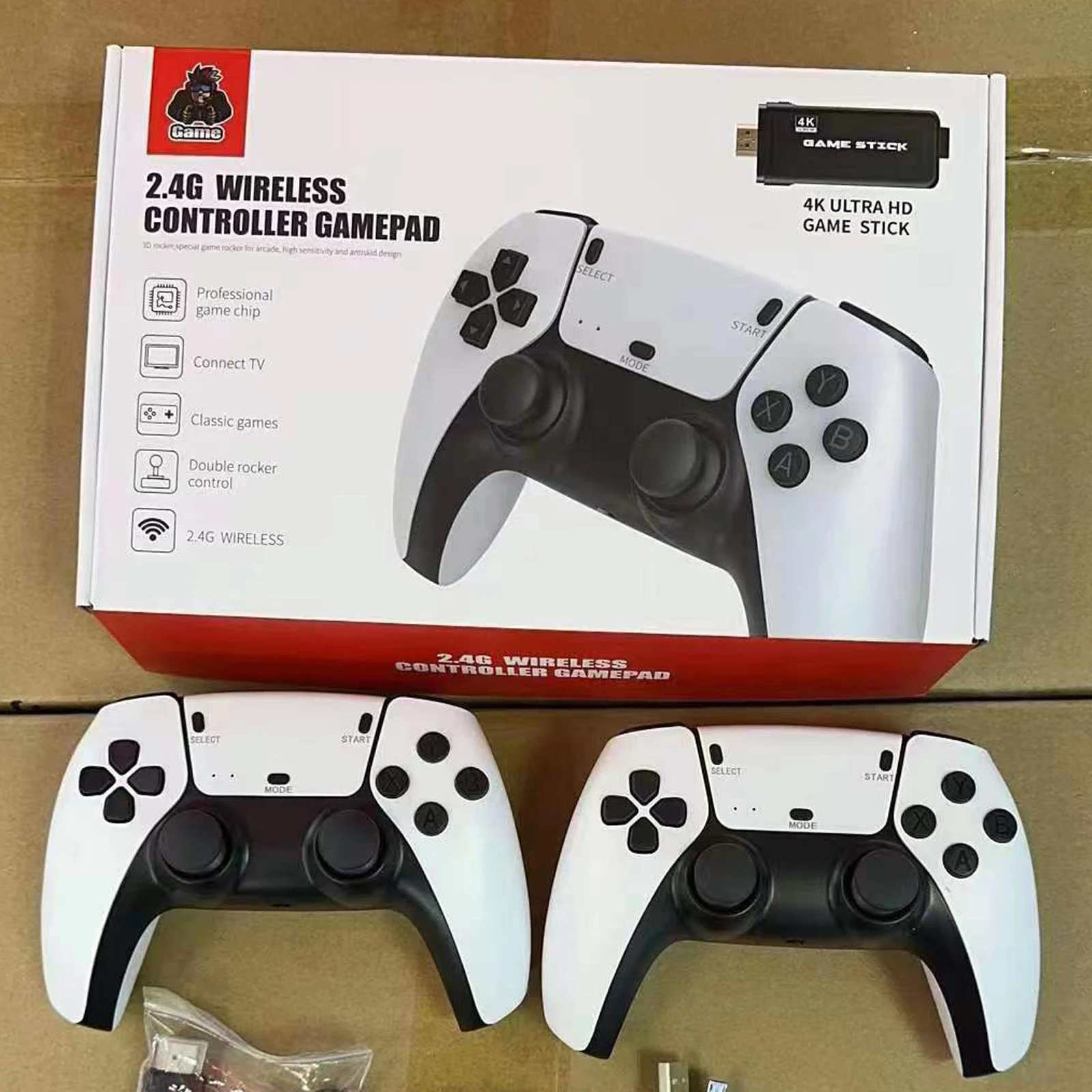 M8 Pro Game Stick 4K 10000 Games Retro Nostalgic Game HDMI-compatib 2.4G Dual Wireless Handle Video Game Sticks 4k Console