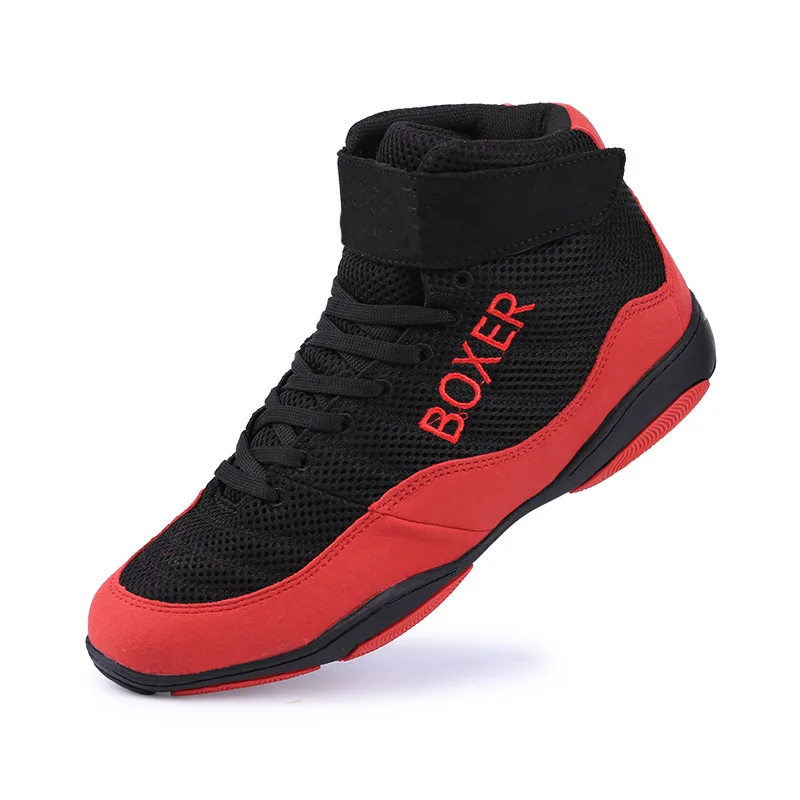 Men Professional Boxing Wrestling Combat Weight Lifting Shoes Male Soft Breathable Wearable Boxing Training Fighting Shoes Boys