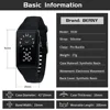 BERNY Men's Watches Sports Electronic Watch for Men Simple Digital LED Calendar Soft Silicone Waterproof Student Wristwatch 4