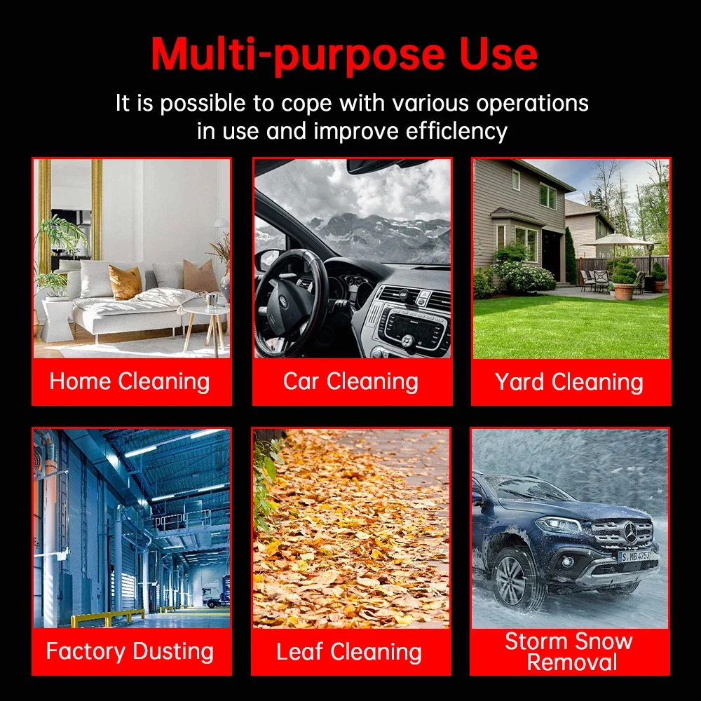1000W Turbo Fan Violent Air Gun 500g Thrust Stepless Speed High Power Turbofan Leaf Blower Handheld Jet Fan for Makita Battery 2