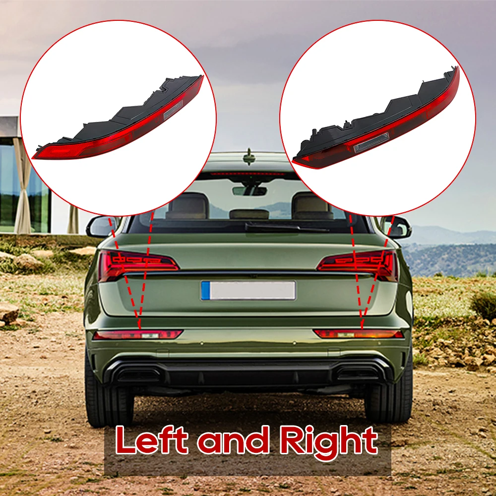 Luz De Parachoques Trasero De Coche, Yctze, Parachoques Inferior Derecho Trasero Luz Trasera Roja De Repuesto Para Lámpara Antiniebla Para Q5 2006-2016