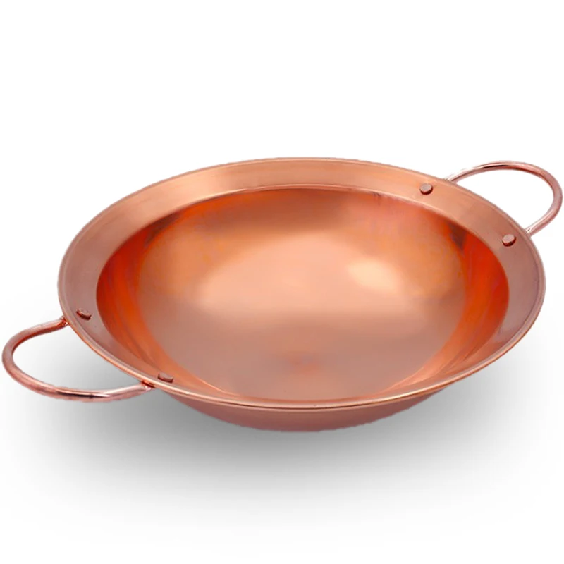 

Factory Store Thickened Pure Copper Soup &Stock Pots/Classic Chinese Hot Pots/Gas Burner/Coals Stove Alcoholic Boiler/Bbq