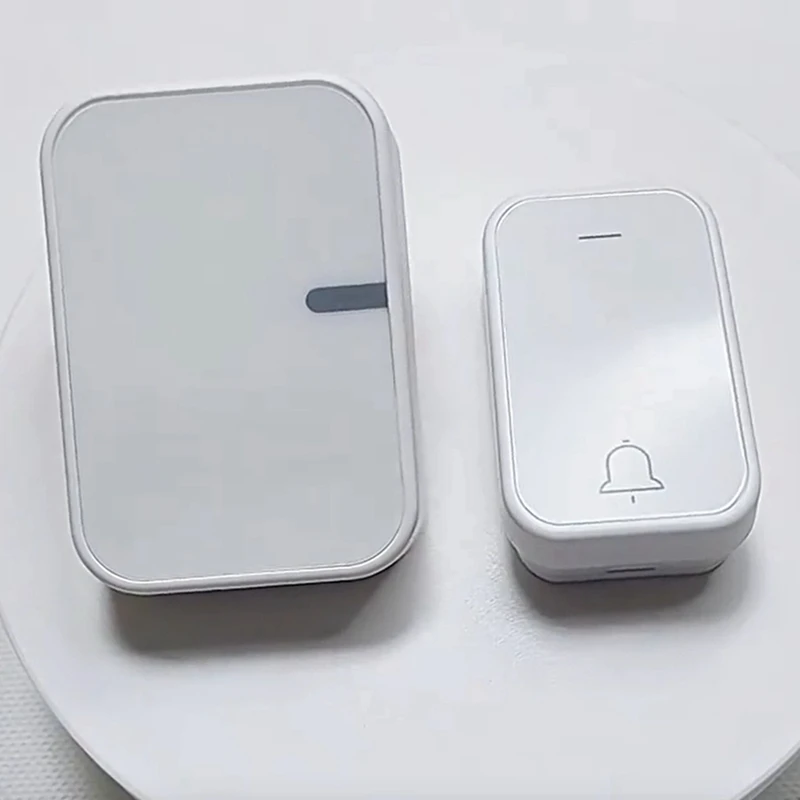 LUCK-Self-Generated Electric Doorbell Wireless 433 Battery-Free Doorbell Loud Volume Long Distance One-To-One Pager