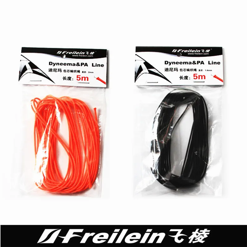

free shipping spectra flying lines 5m length cored braided line arrow tails quad line stunt kites trompo con cuerda wireless fun