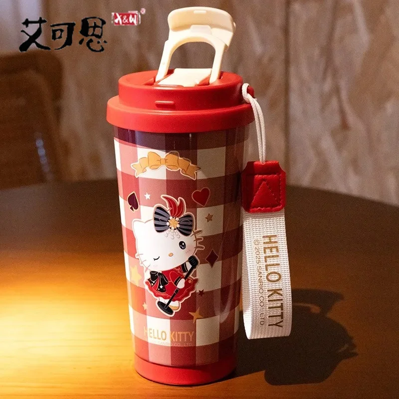 Stainless Steel Insulated Coffee Cup with Straws