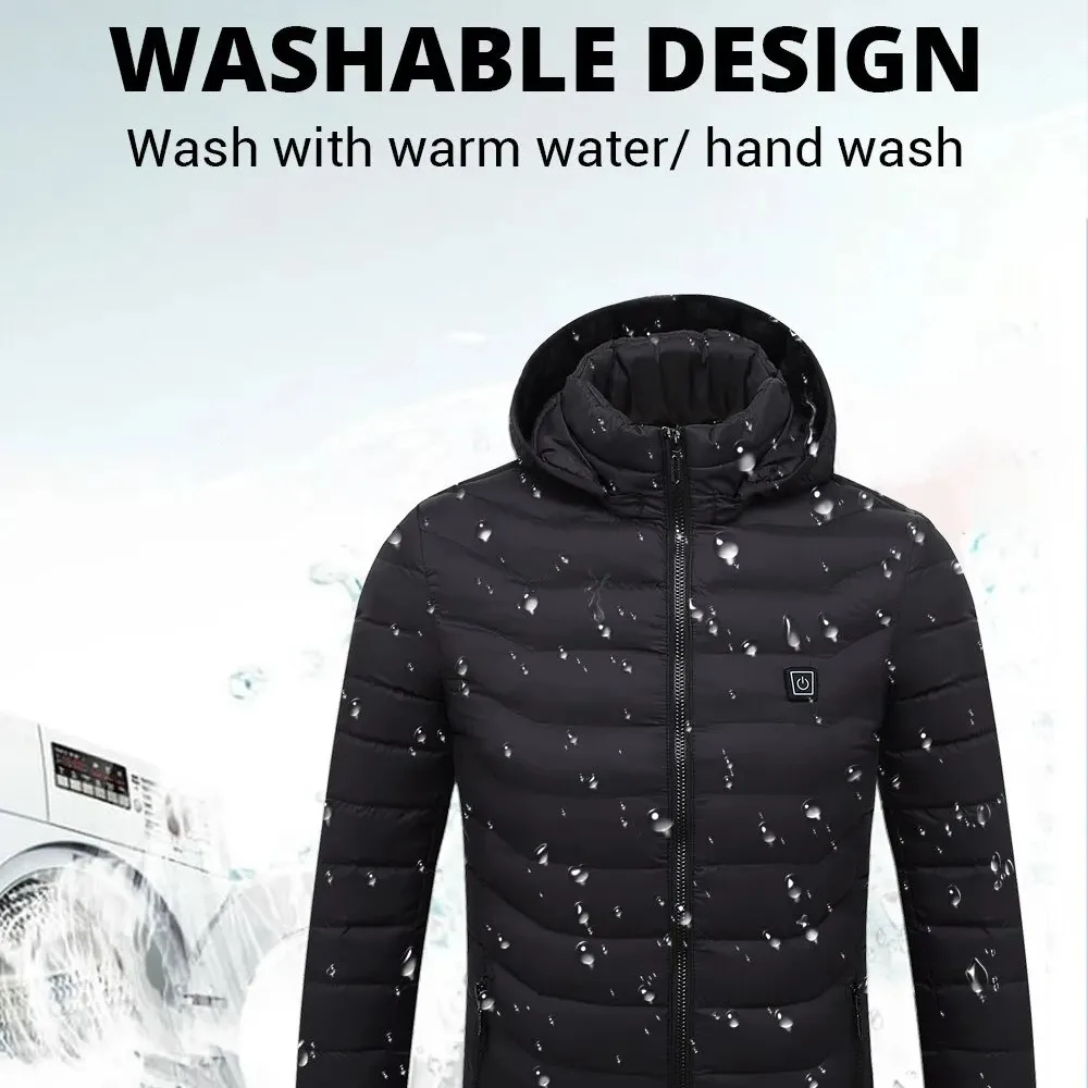 Heated Jacket heated jacket 21 Areas /2 Areas Winter Men's Women's skiing Jacket USB Electric Heating Heated Vest Moto Thermal Clothes