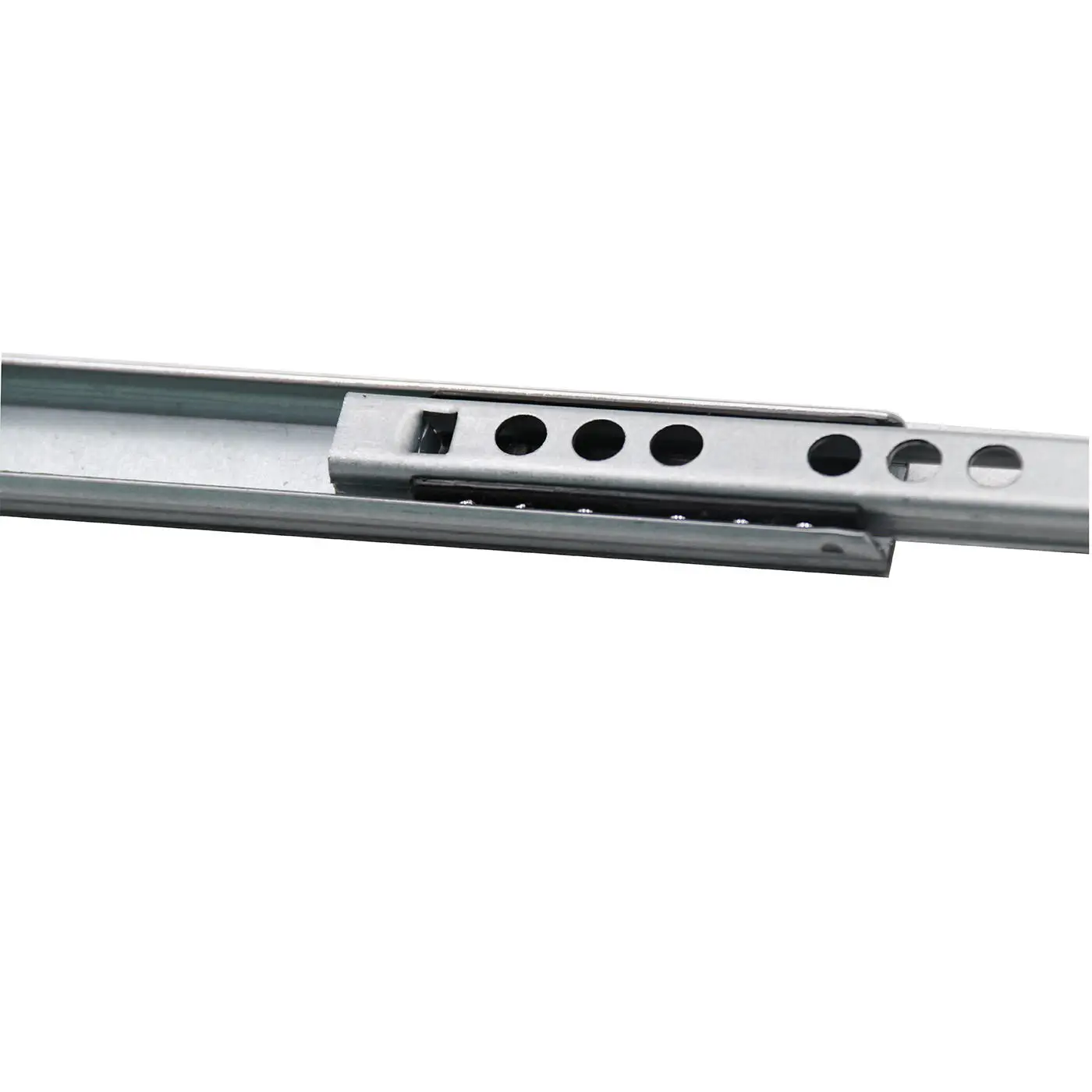 Drawer Slide 8"-16" 17mm Wide Two-section Ultra-narrow Mmini Ball Slide Steel Cabinet Two Way Chute Rail 1Pair drawer slides