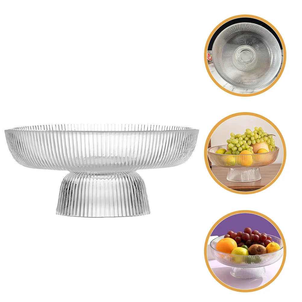 

Tall Glass Fruit Bowl Dessert Small Serving Bowls For Entertaining Food Plate Kitchen Decorative Modern Baby Salad