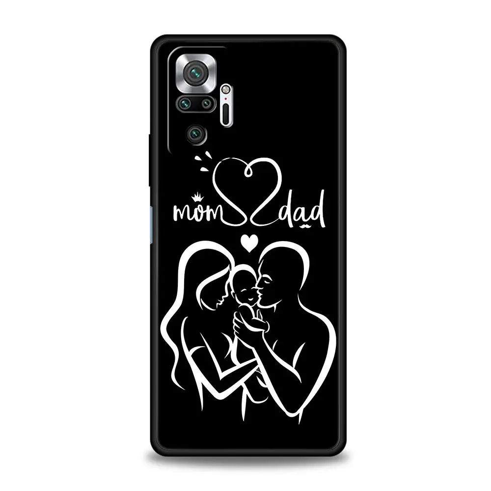 Cute Couple Letters Art Soft TPU Phone Case