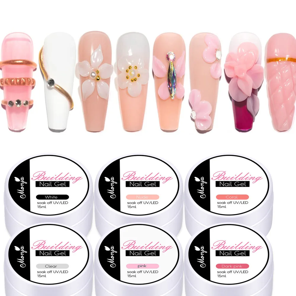 5/15ml Clear Non-Stick Hand Extension Gel Nail Polish 3D Shaping/Sculpting/Carving UV/LED Gel Milky Jelly Hard Gel Manicure DIY 4 5/15ml Clear Non-Stick Hand Extension Gel Nail Polish 3D Shaping/Sculpting/Carving UV/LED Gel Milky Jelly Hard Gel Manicure DIY 4