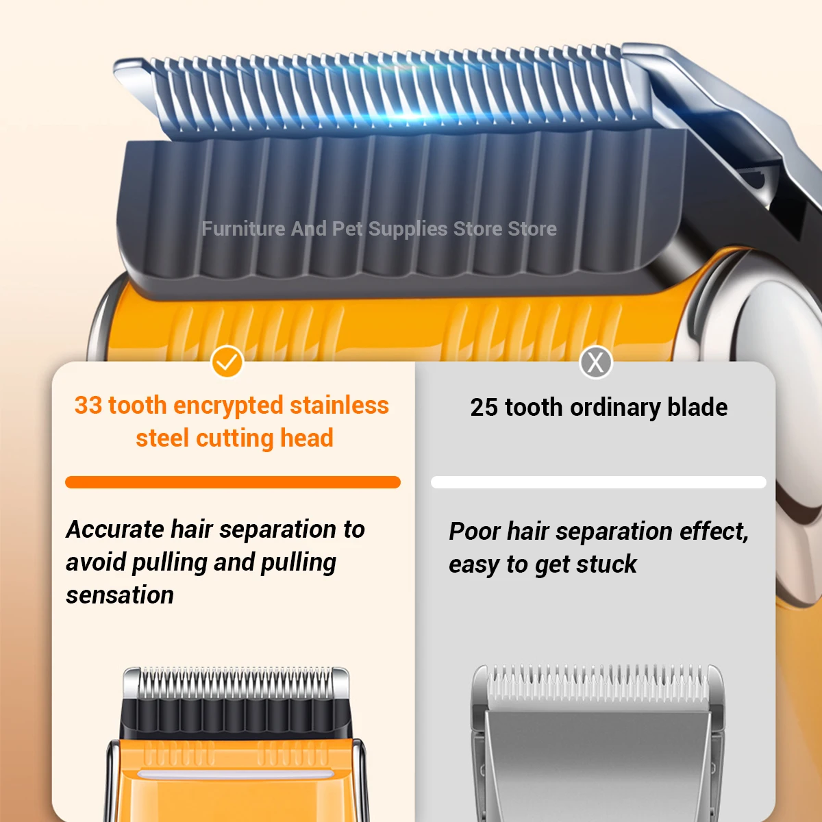 Electric Dogs Grooming Clipper Professional Hair Cutter for Pets Hair Trimmer Cordless Low Noise Shaver Cutter Machine Scissors 2